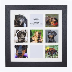 Fits 5"x5" Images, Solid Wood Multi Aperture Collage Frame From Our Hallmark Range
