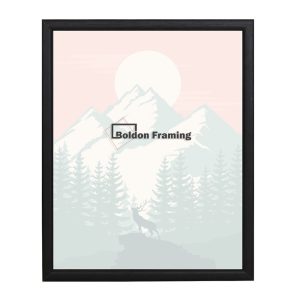 14"x11" Thin Black Frame 14x11 inch From Our Super Narrow Minimalist Range
