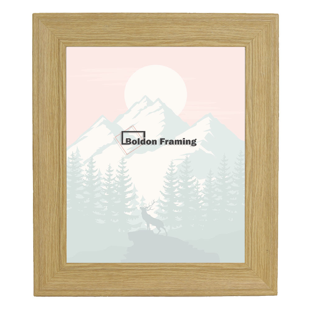 A4 Light Oak Picture Frame in Beautiful, Sleek Brushed Oak Effect from