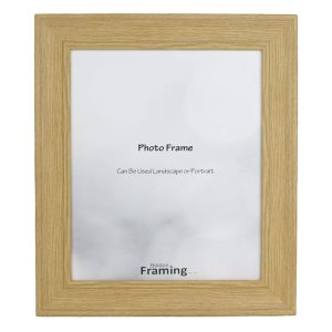 40x30cm Light Oak Picture Frame in Beautiful, Sleek Brushed Oak Effect from our Cornwall Range