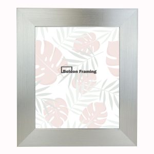 12"x12" Wide Flat Brushed Silver Frame from Our Gallery Range
