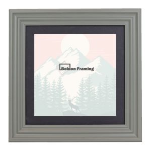 40x40cm Contemporary Grey Mist Picture Frame With Mount From Our Manor Range