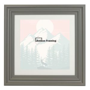 40x40cm Contemporary Grey Mist Picture Frame With Mount From Our Manor Range