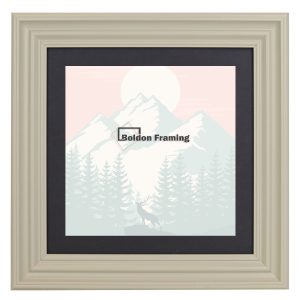 40x40cm Contemporary Smoke Grey Picture Frame With Mount From Our Manor Range