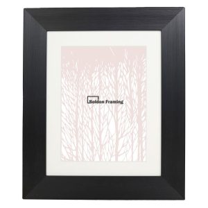 40x40cm Flat Brushed Black Frame with Mount from Our Rio Range