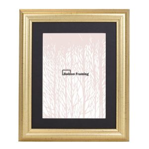 A4 Gold Photo Frame with Mount in Beautiful, Sleek Metallic Gold Effect from our Distinction Range