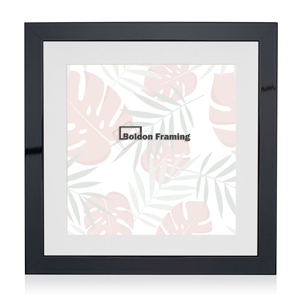 Black Gloss Picture Frame With Mount From Our Beautiful Rainbow Range