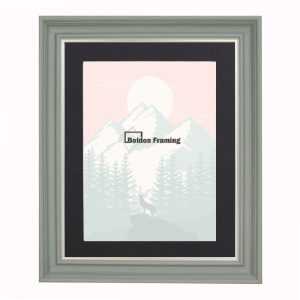 14"x14" Vintage Style Chic Photo Blue Frame With Mount From Our Vienna Range
