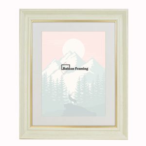 40x40cm Vintage Style Chic Photo Cream Frame With Mount From Our Vienna Range