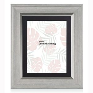 40x40cm Dove grey Photo Frame with Mount with Beautiful silvery Accent Line From our Cornwall Range