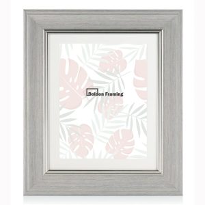 40x40cm Dove grey Photo Frame with Mount with Beautiful silvery Accent Line From our Cornwall Range