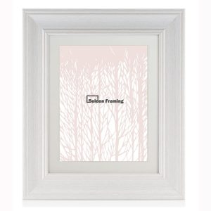 40x40cm Distressed white Photo Frame With Mount from Our Cornwall Range