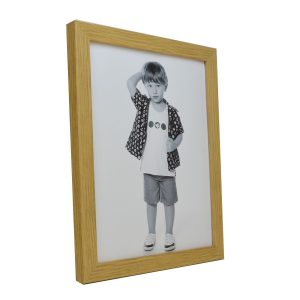 40x40cm Brushed Picture Frame with Mount in Beautiful, Sleek Warm Oak from our Aspen Range