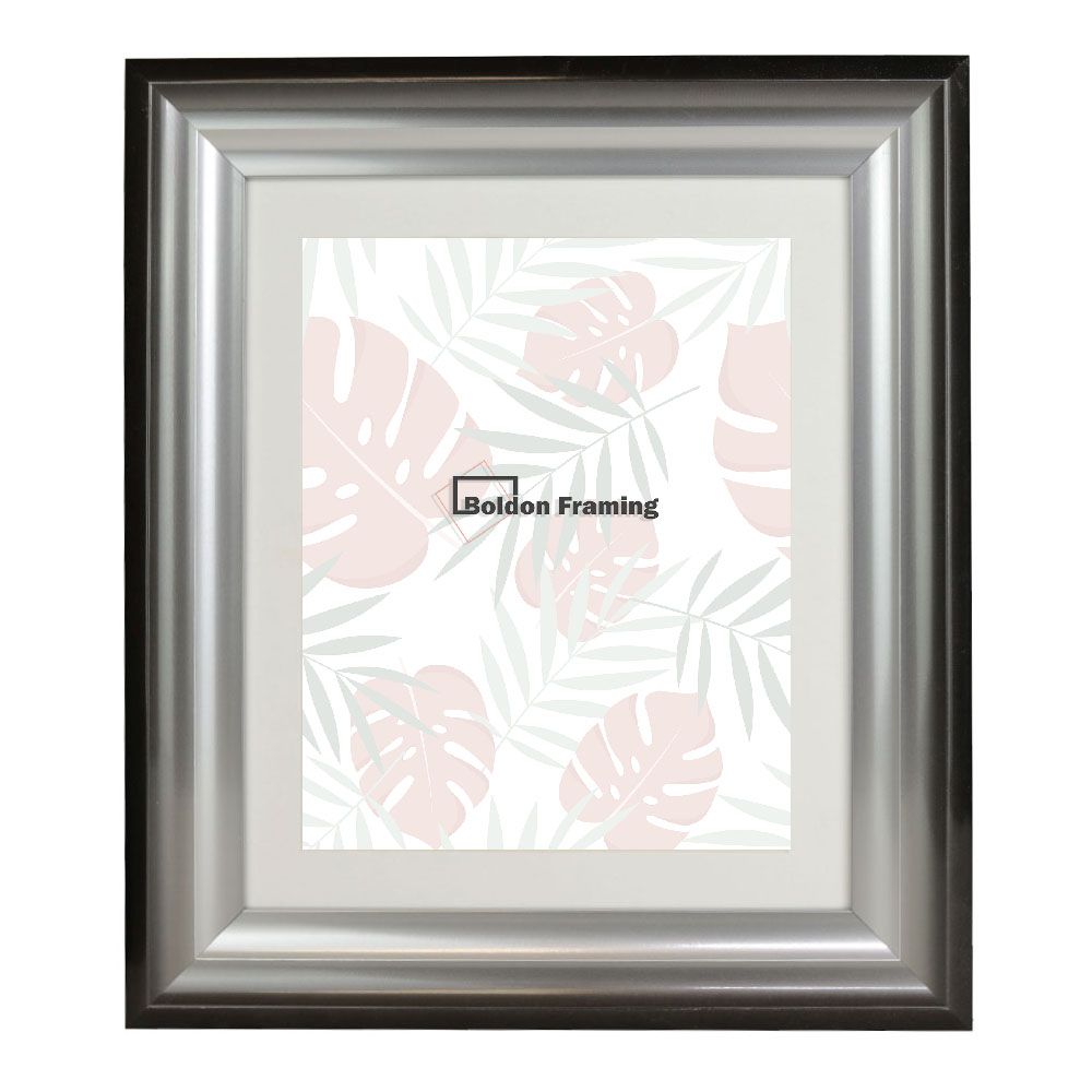 60x50cm Black and Silver Gloss Picture Frame, A Beautiful Frame With