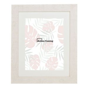 40x40cm Rustic Photo Frame In Stunning White Distressed Wood Effect With Mount From Our Driftwood Range