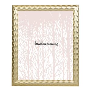 7"x7" Photo Frame in Beautiful, Geometric Gold from our Diamond Range