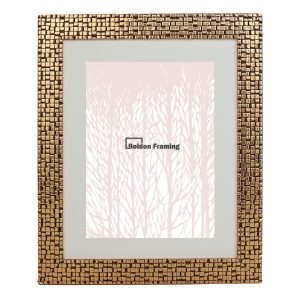 40x40cm Bronze Mosaic Effect Picture Frame With Mount From our Mosaic Range