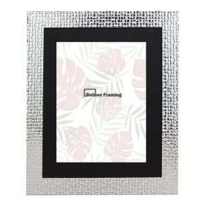 40x40cm Silver Mosaic Effect Picture Frame With Mount From our Mosaic Range