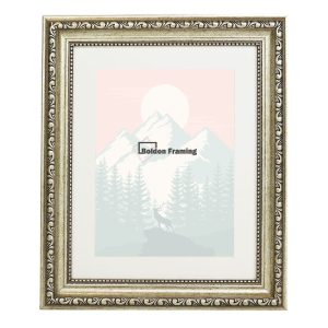 40x40cm Champagne Ornate Frame with Mount, Intricately Beautiful From Our Ornate Classics Range
