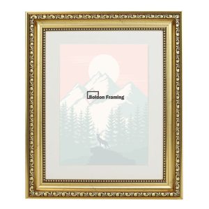 40x40cm Gold Ornate Frame with Mount, Intricately Beautiful From Our Ornate Classics Range