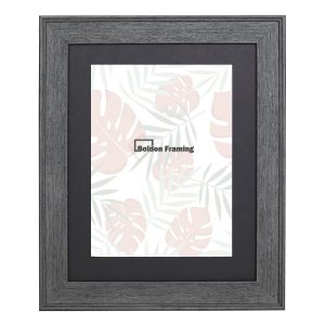 40x40cm Charcoal Grey Picture Frame With Mount From our Oxford Range