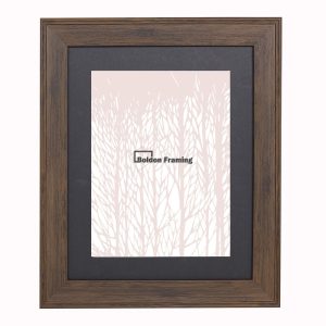40x40cm Warm Brown Picture Frame With Mount From our Oxford Range