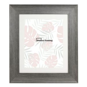 40x40cm Grey Metallic Picture Frame With Mount From our Serif Range