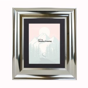 16"x16" Vintage Style Chic Photo Chrome Frame With Mount From Our Zoe Range