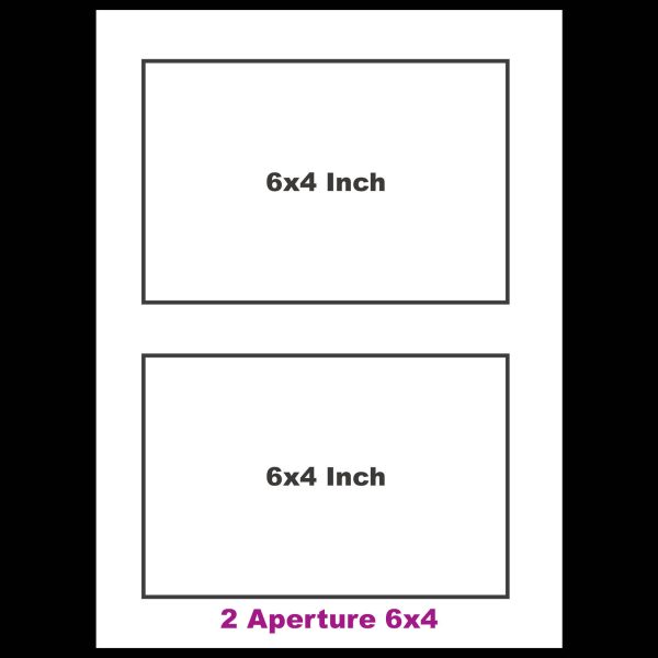 Multi Aperture Collage Frame For 2 6x4" Photos From Our Boston Range