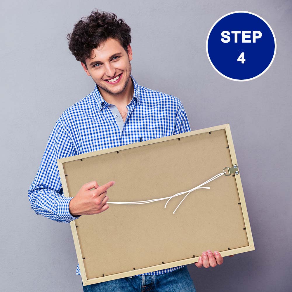 How to Attach D Rings and Picture Cord to a Picture Frame