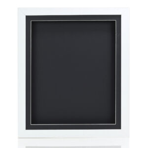 16x16" White Solid Wood 3D Deep Box Picture Frame Display Memory Box With  Mount For Medals Memorabilia Flowers etc