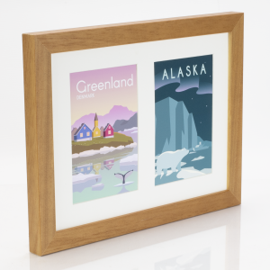 Fits 6"x4" Images, Solid Wood Multi Aperture Collage Frame From Our Rainbow Range