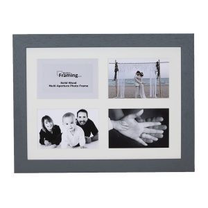 Fits 8"x6" Images, Solid Wood Multi Aperture Collage Frame From Our Hallmark Range