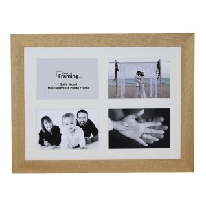 Fits 6"x4"  Images, Solid Wood Multi Aperture Collage Frame From Our Hallmark Range