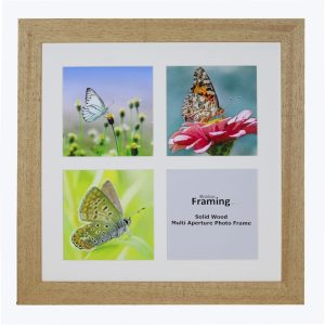 Fits 7"x7" Images, Solid Wood Multi Aperture Collage Frame From Our Hallmark Range