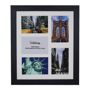 Fits 7"x5" Images, Solid Wood Multi Aperture Collage Frame From Our Hallmark Range