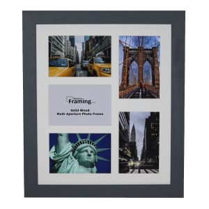 Fits 7"x5" Images, Solid Wood Multi Aperture Collage Frame From Our Hallmark Range