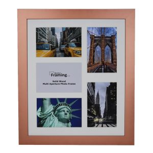 Fits 7"x5" Images, Solid Wood Multi Aperture Collage Frame From Our Hallmark Range