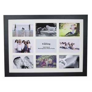 Fits 6"x4" Images, Solid Wood Multi Aperture Collage Frame From Our Hallmark Range