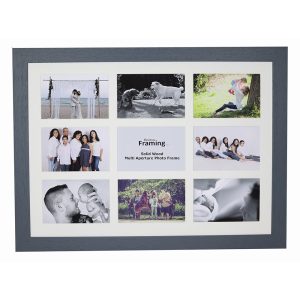 Fits 6"x4" Images, Solid Wood Multi Aperture Collage Frame From Our Hallmark Range