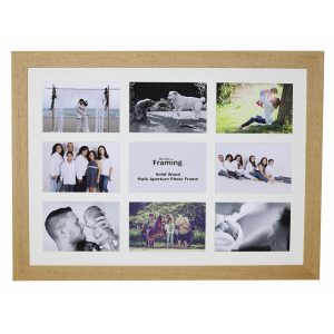 Fits 6"x4" Images, Solid Wood Multi Aperture Collage Frame From Our Hallmark Range