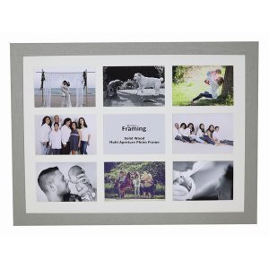 Fits 6"x4" Images, Solid Wood Multi Aperture Collage Frame From Our Hallmark Range