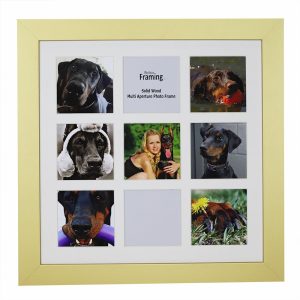 Fits 4"x4"  Images, Solid Wood Multi Aperture Collage Frame From Our Hallmark Range