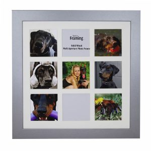 Fits 4"x4"  Images, Solid Wood Multi Aperture Collage Frame From Our Hallmark Range