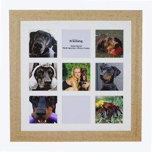 Fits 4"x4"  Images, Solid Wood Multi Aperture Collage Frame From Our Hallmark Range