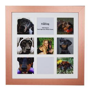 Fits 4"x4"  Images, Solid Wood Multi Aperture Collage Frame From Our Hallmark Range