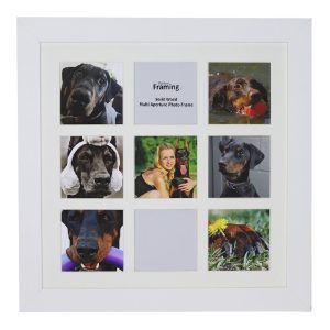 Fits 4"x4"  Images, Solid Wood Multi Aperture Collage Frame From Our Hallmark Range