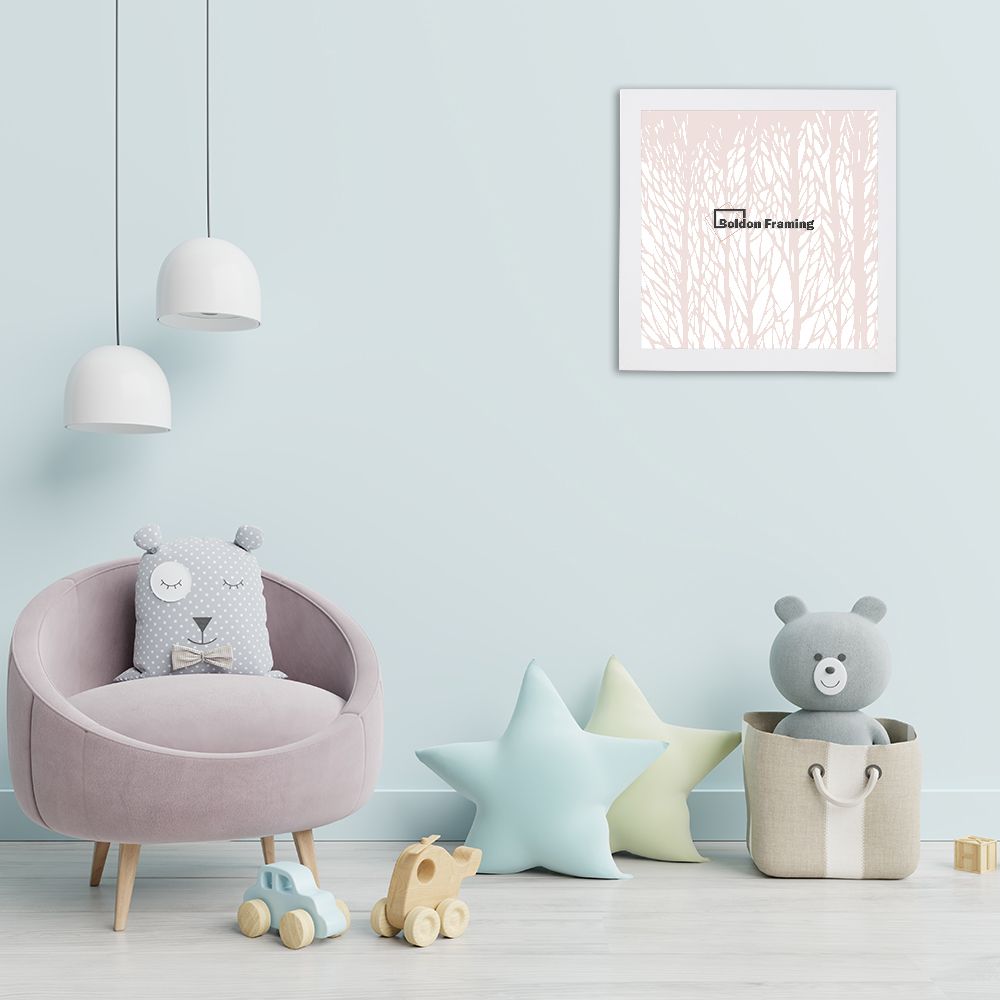 Mockup wall in the children's room on wall white colors backgrou