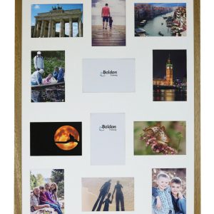 Fits 6"x4" Images, Solid Wood Multi Aperture Collage Frame From Our Rainbow Range