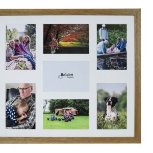 Fits 6"x4" Images, Solid Wood Multi Aperture Collage Frame From Our Rainbow Range